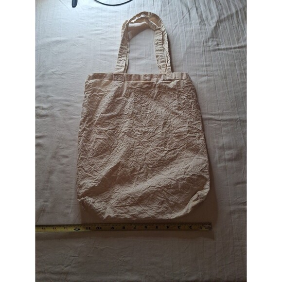 Col. Springs We Have Each Other Canvas Tote Bag White Cream Off Shoulder Grocery - Picture 5 of 7